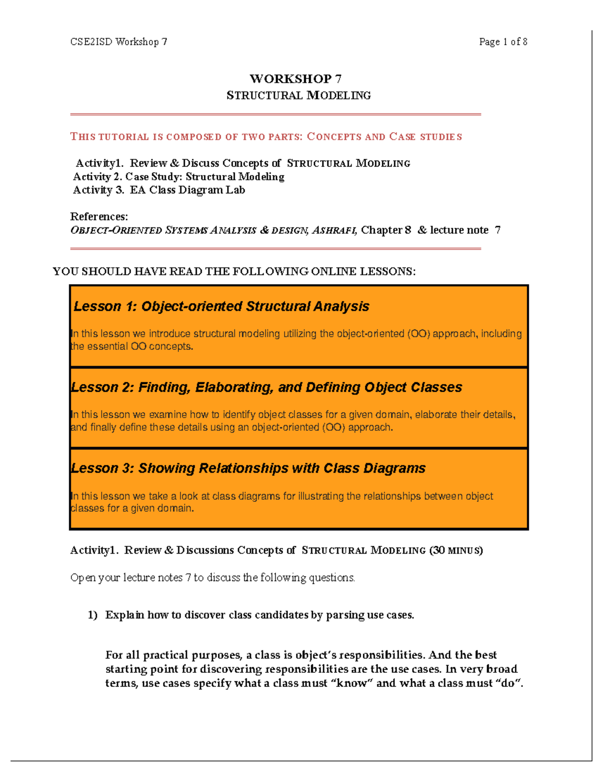 CSE2ISD Workshop 7-20 - tutorial - CSE2ISD Workshop 7 Page 1 of 8 ...