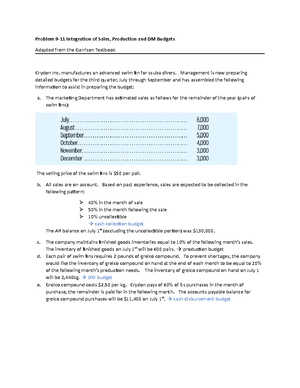 RSM-222 Chapter-5-handout Student- Version - RSM 222 – CHAPTER 5 JOB ...