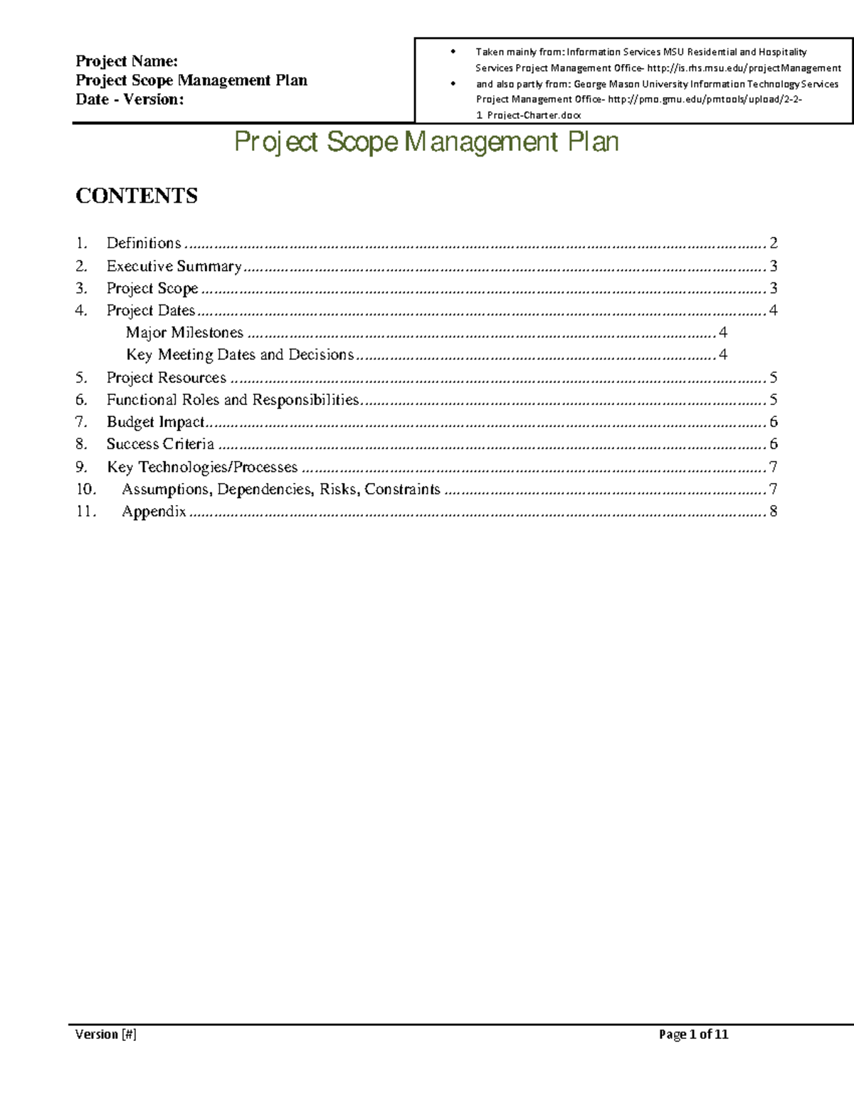 project-scope-management-plan-template-project-name-project-scope