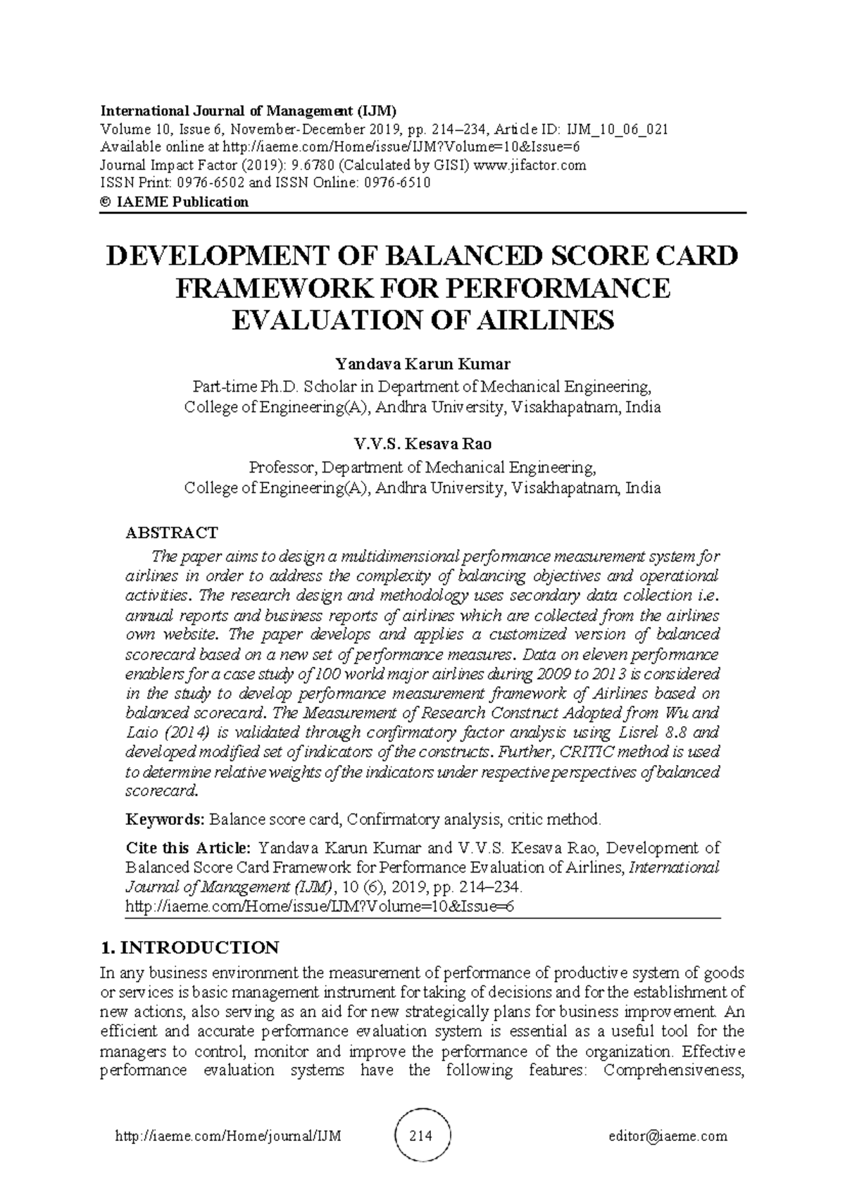 IJM 10 06 021 - aaaaaaaaaaaa - International Journal of Management (IJM ...