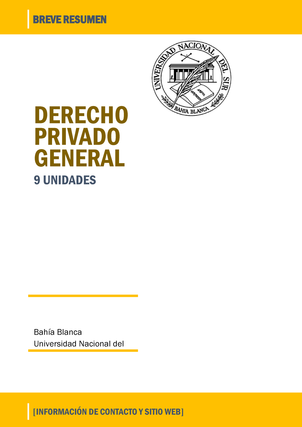 Breve Resumen - [INFORMACIÓN DE CONTACTO Y SITIO WEB] BREVE RESUMEN ...