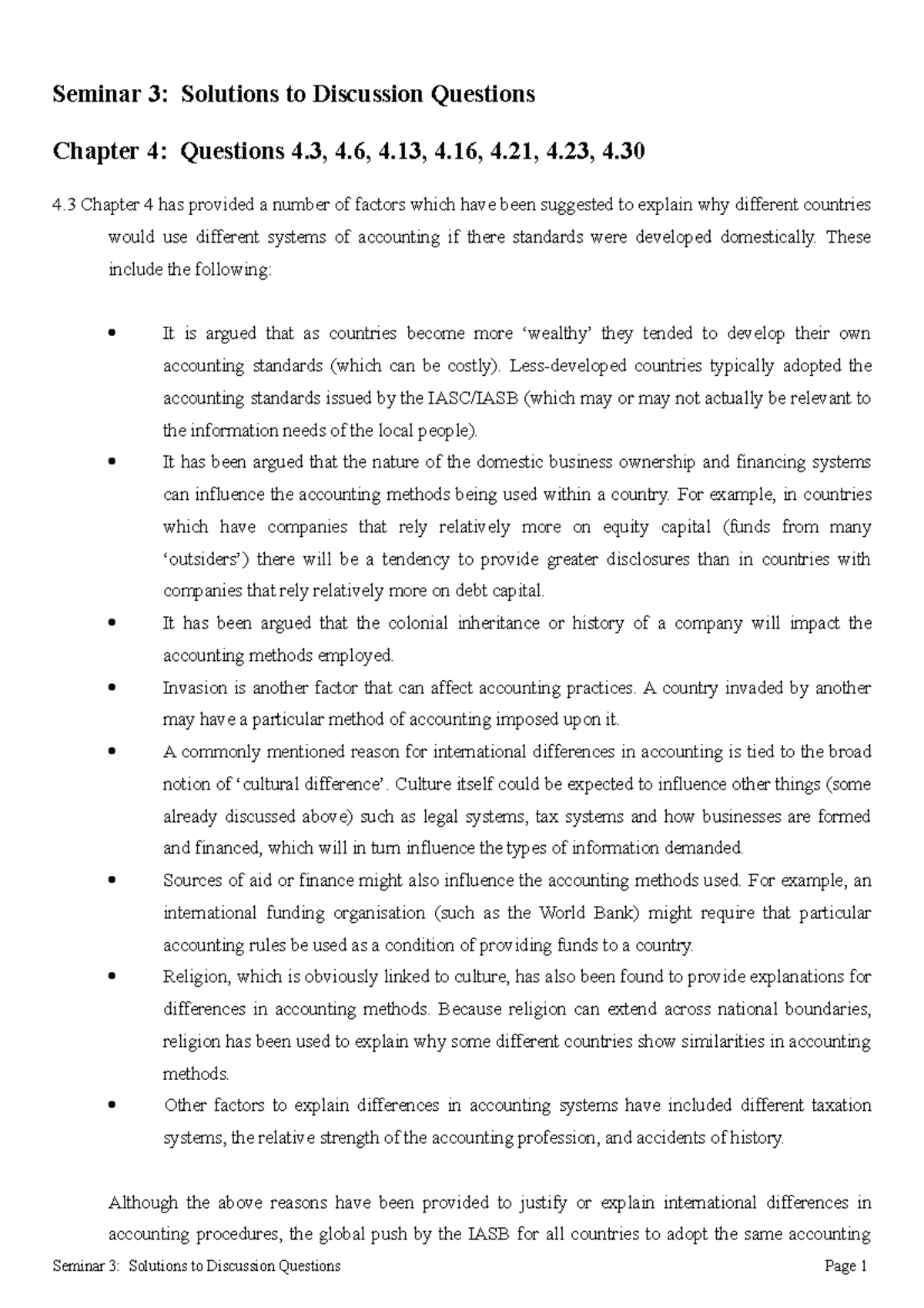 Seminar 3; Question - Solutions - Seminar 3: Solutions to Discussion ...