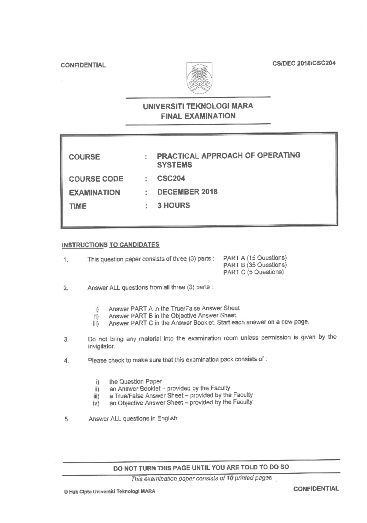 Faculty Computer Sciences AND Mathematic 2019 Session 1 - PRA- Diploma ...