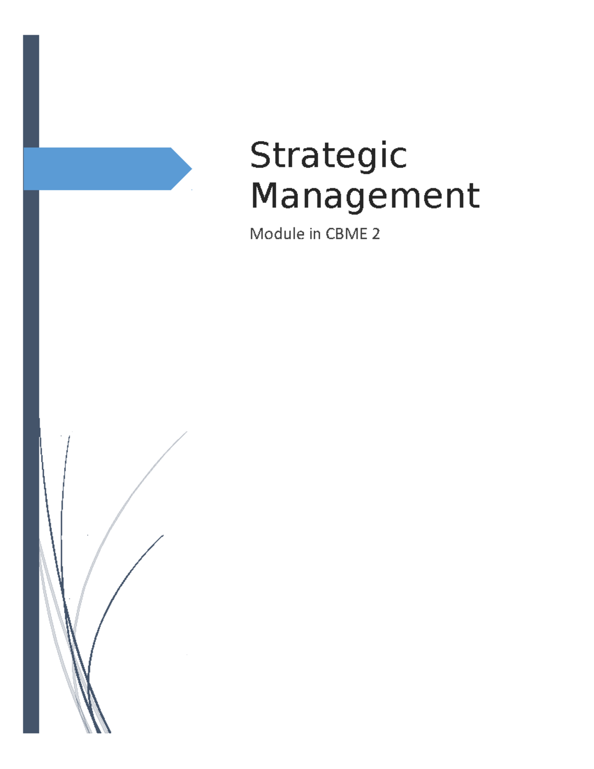 479978495 Module 1 in CBME 2 1 docx - Strategic Management Module in ...