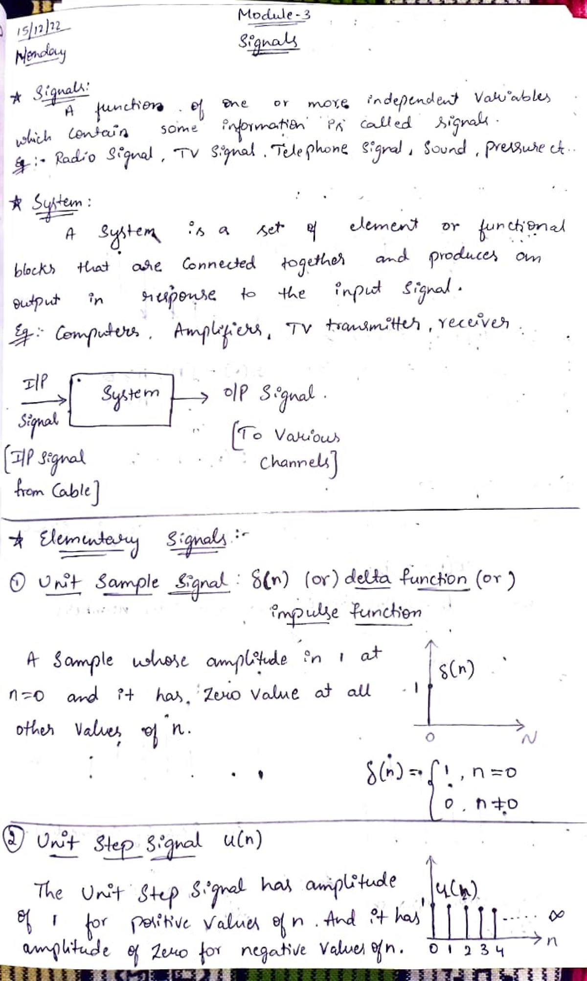 BSP Module-3 notes - Electronic and communication - Studocu