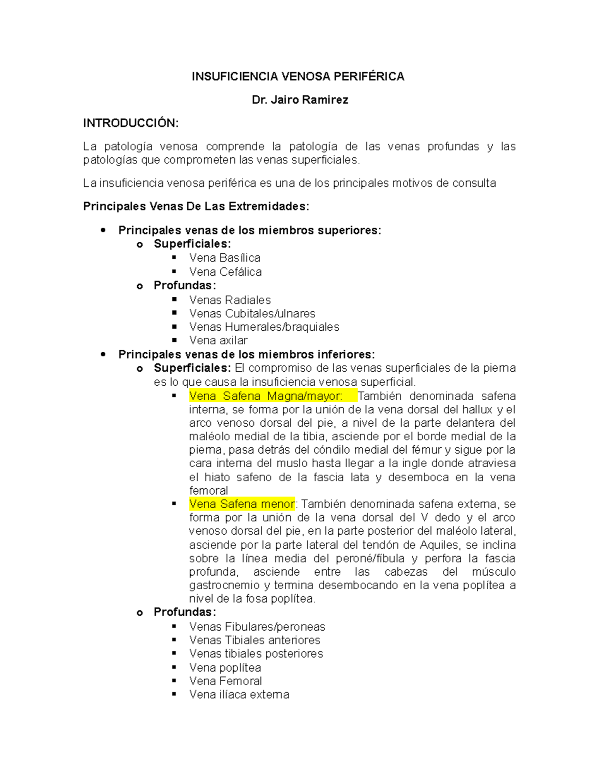 Dilatacion venosa en miembros superiores Dilatacion venosa en miembros superiores