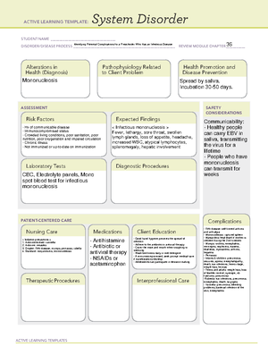 ALT System Disorder - Anticipating Provider Prescriptions for a Child ...