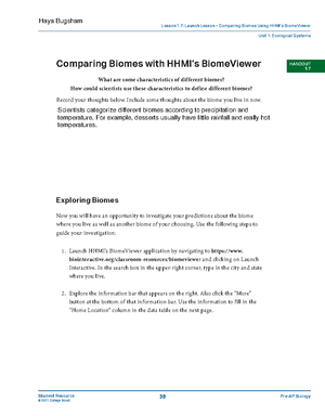 Bio Topic 1 (1) copy - Understandings: ¥ According to the cell theory ...