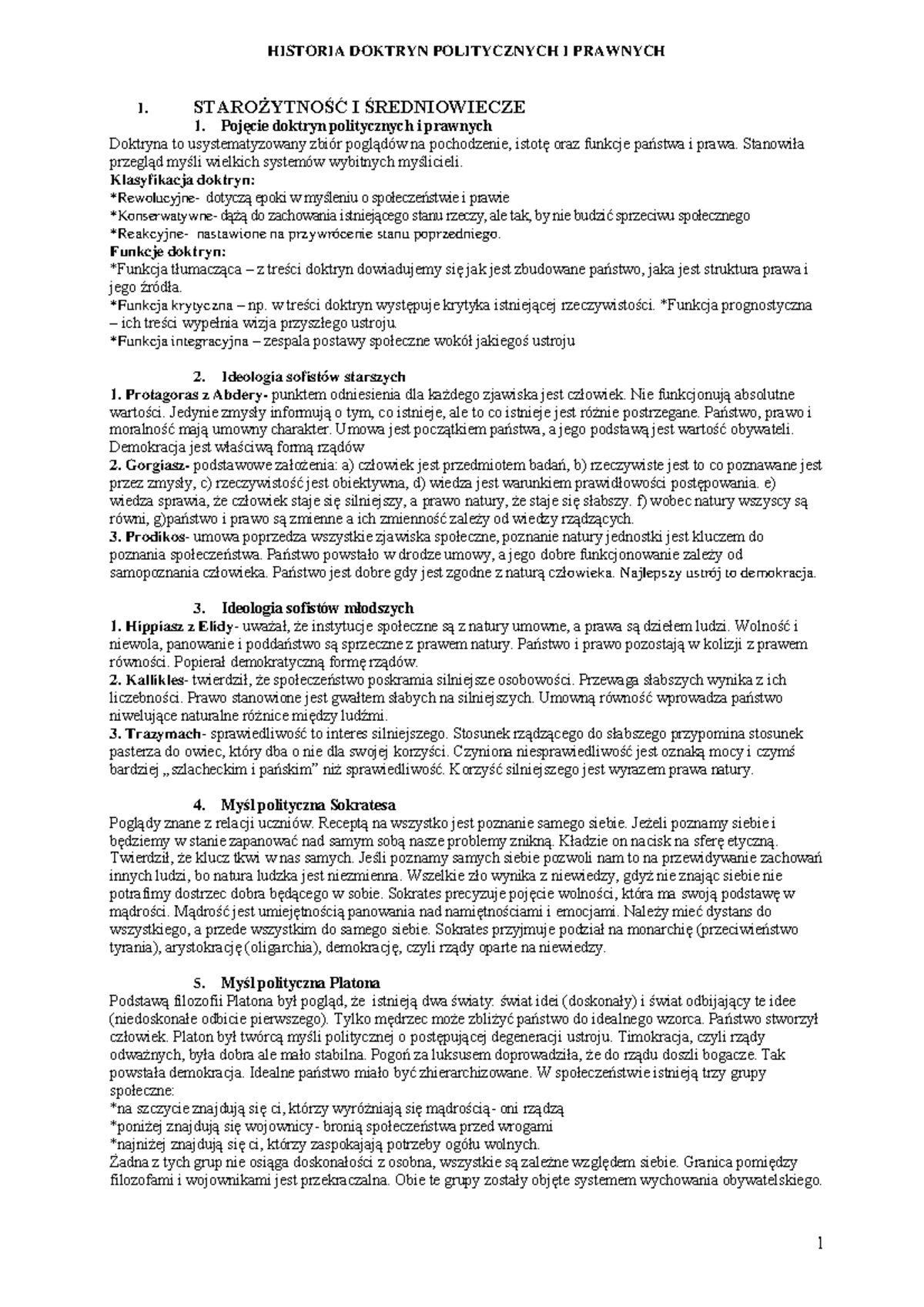 Historia Doktryn Politycznych I Prawnych Testy Dubel Pdf