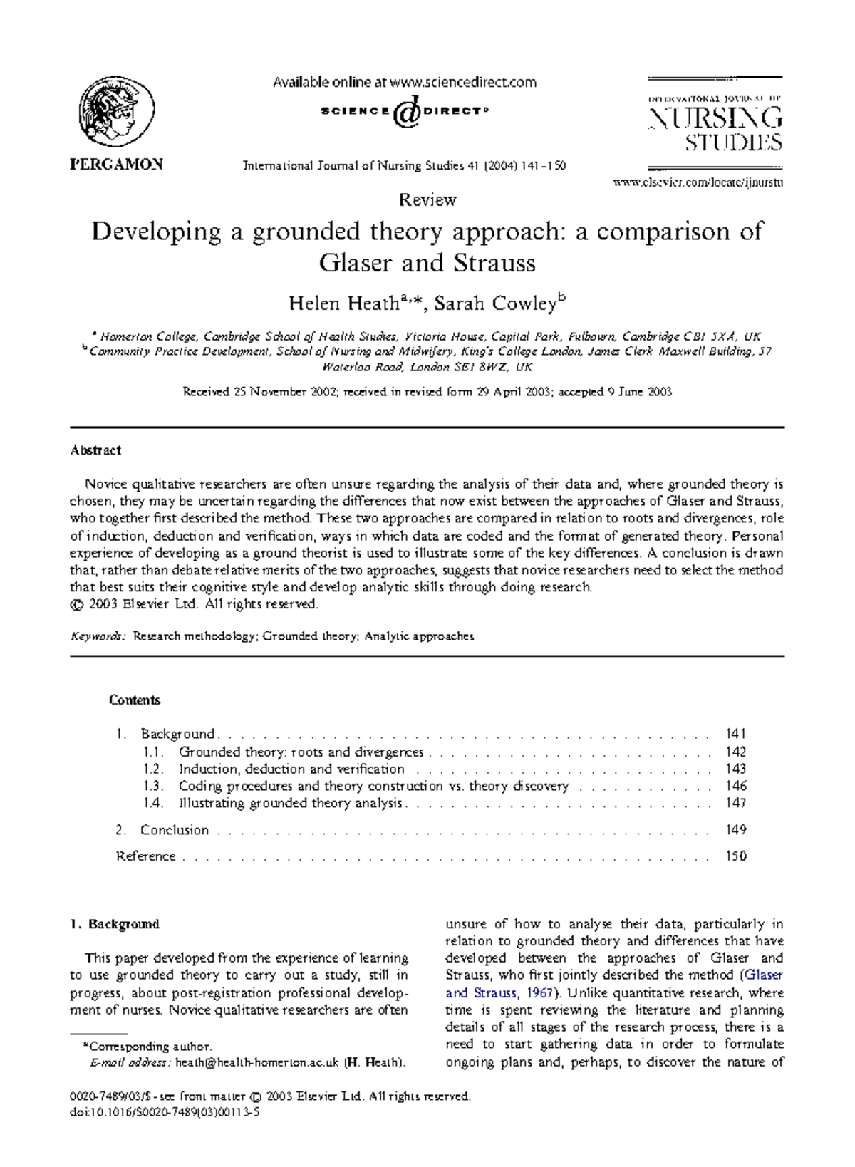 Developing a grounded theory approach a - International Journal of ...