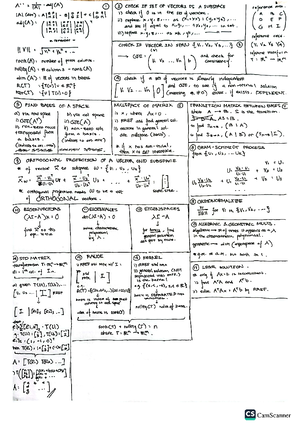 MA2001 Cheatsheet - MA2001 - NUS - Studocu