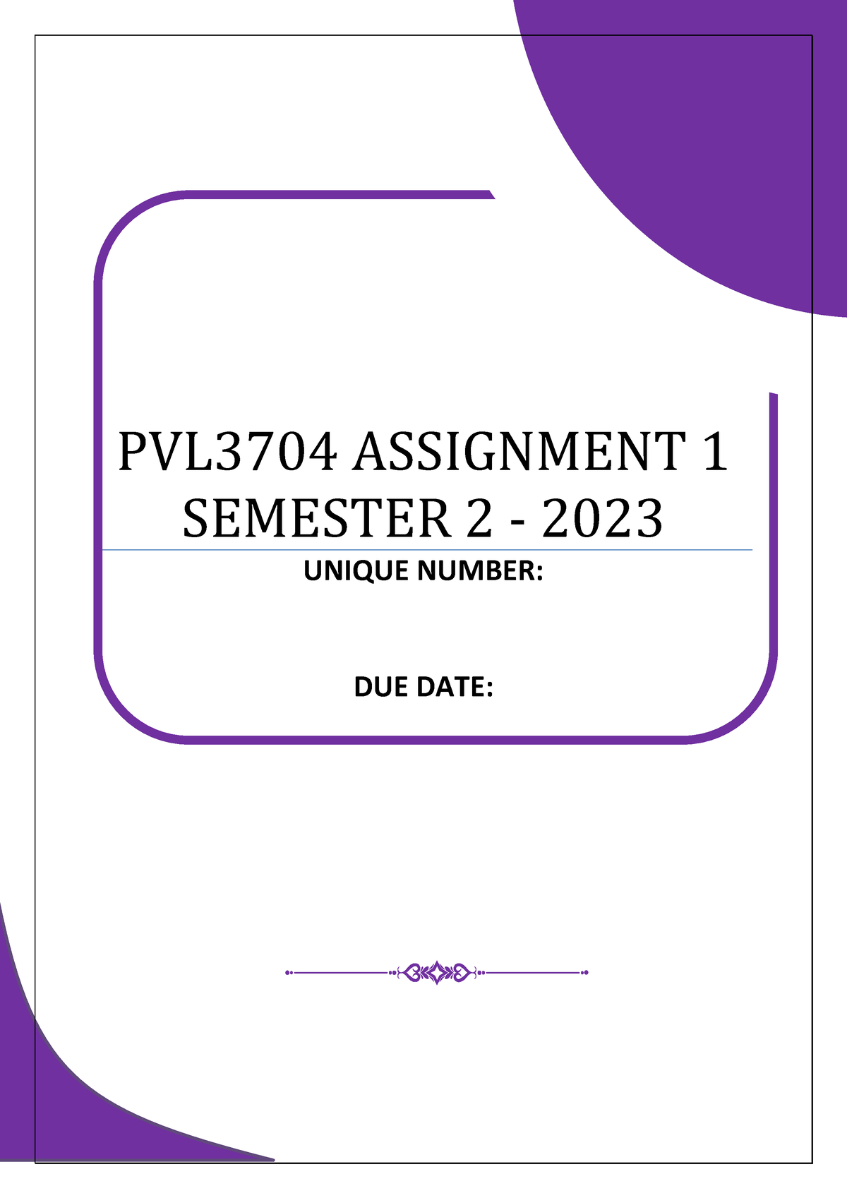 PVL3704 Assignment 1 Semester 2 2023 - PVL3704 ASSIGNMENT 1 SEMESTER 2 ...