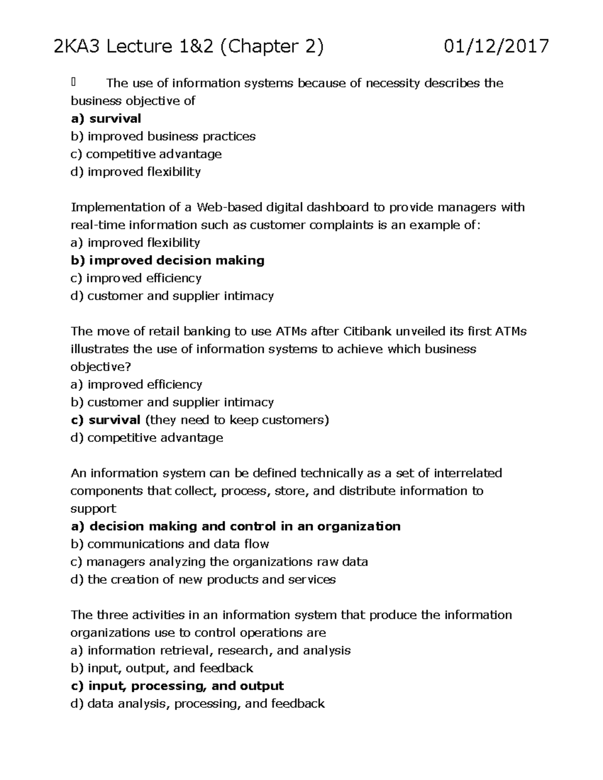 2KA3 Chapter 2 Notes (Lectures 1/2) - 2KA3 Lecture 1&2 (Chapter 2) 01 ...