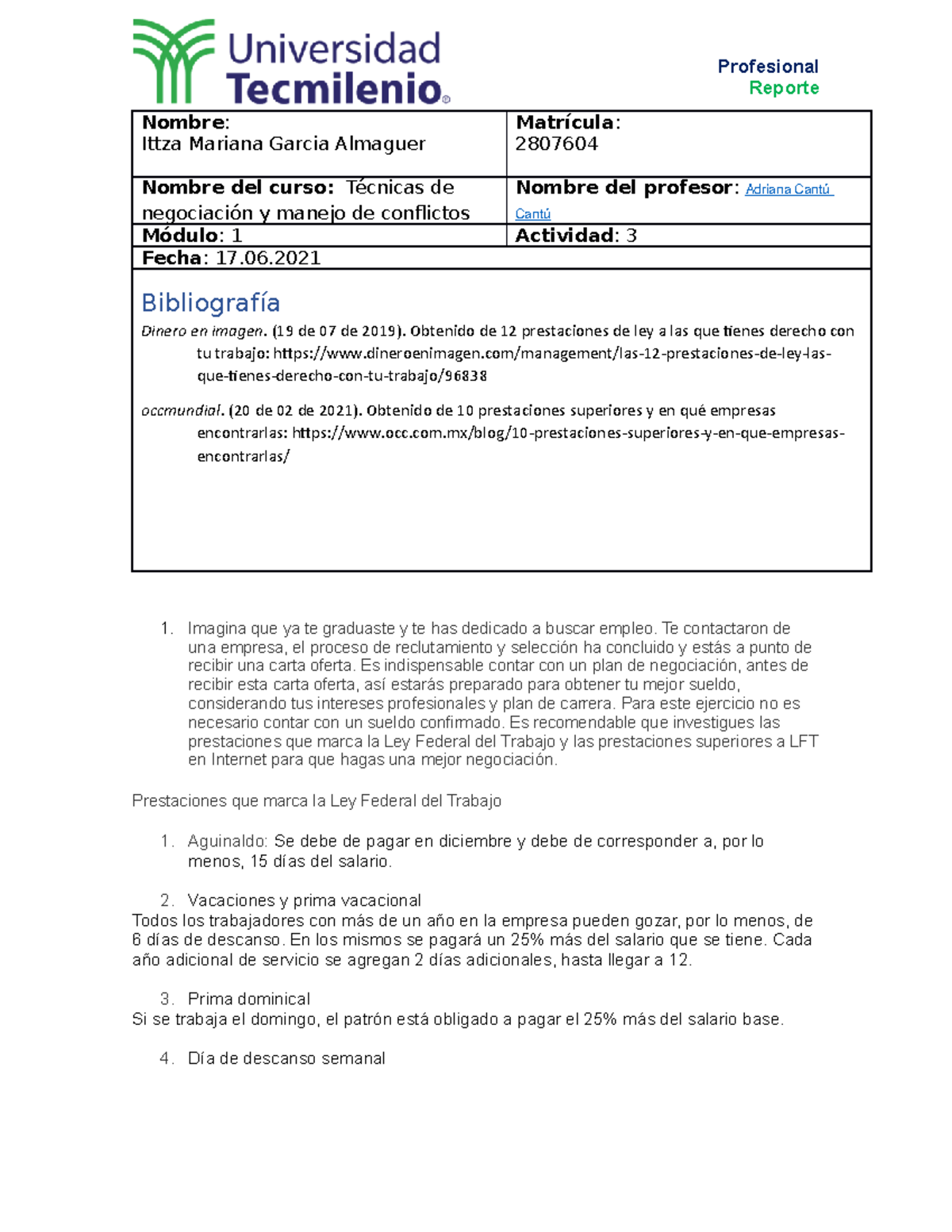 Actividad 3 Tecnicas de nef - Reporte Nombre : Ittza Mariana Garcia ...