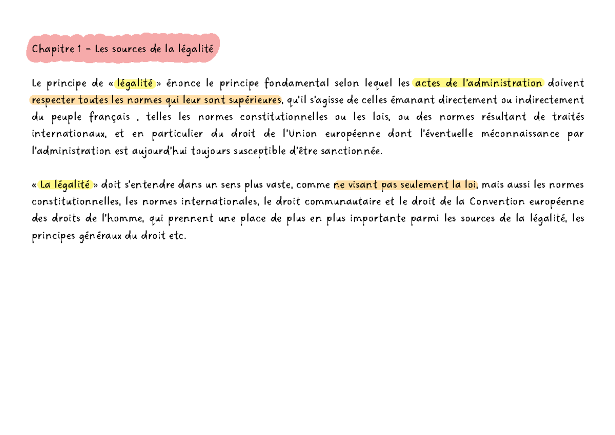 Intro - Chapitre 1 - Chapitre 1 – Les sources de la légalité Le