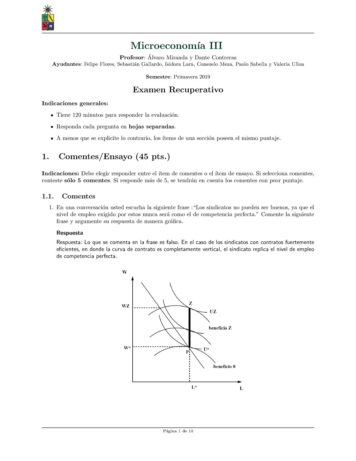 Compilado Examenes Micro III - Microeconom ́ıa III Profesor:Alvaro ...