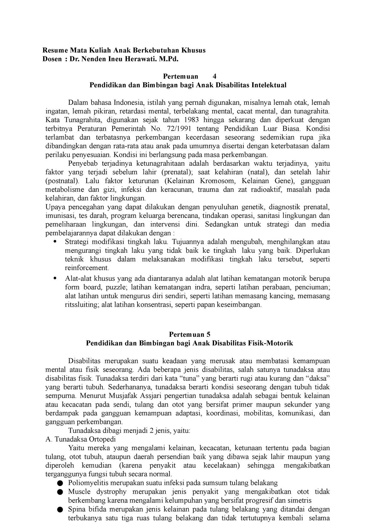 Resume Mata Kuliah Anak Berkebutuhan Khusus 4-7 - Resume Mata Kuliah ...