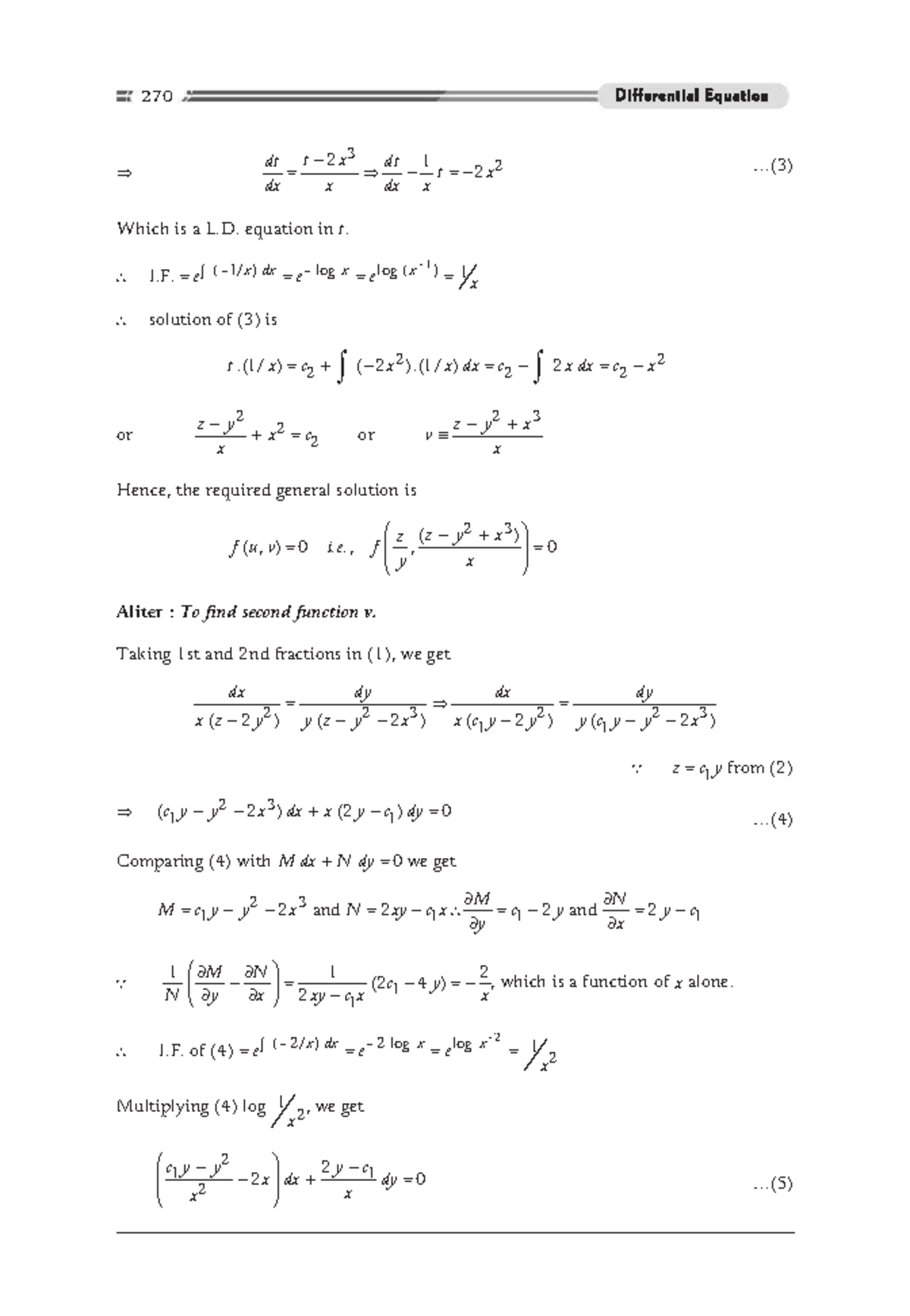 differential-equations-93-dt-dx-t-x-x-2-3-dt-dx-x-t-1-2