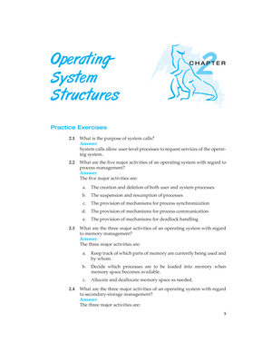 Operating System Concepts Chapter 1 Exercise Solution Part 1 - 1 ...