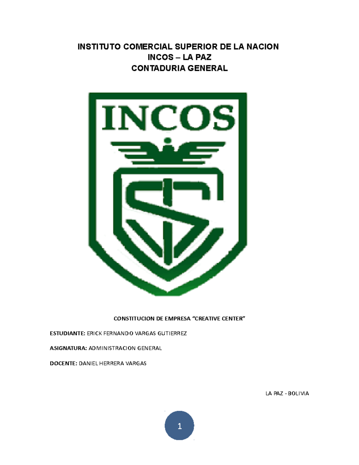 Nueva Empresa Administracion - INSTITUTO COMERCIAL SUPERIOR DE LA ...