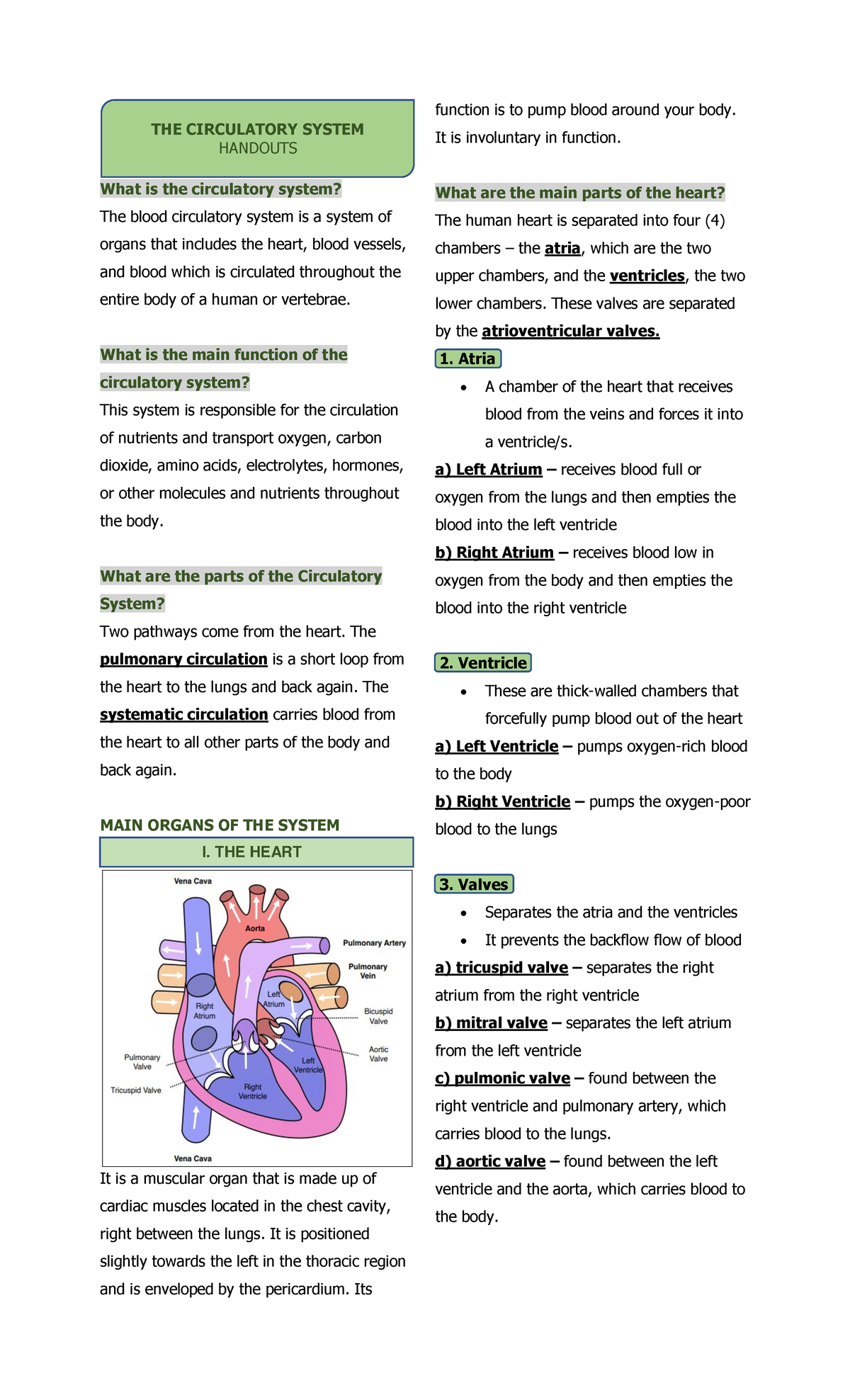 Circulatory-system - Circulatory System - What is the circulatory ...