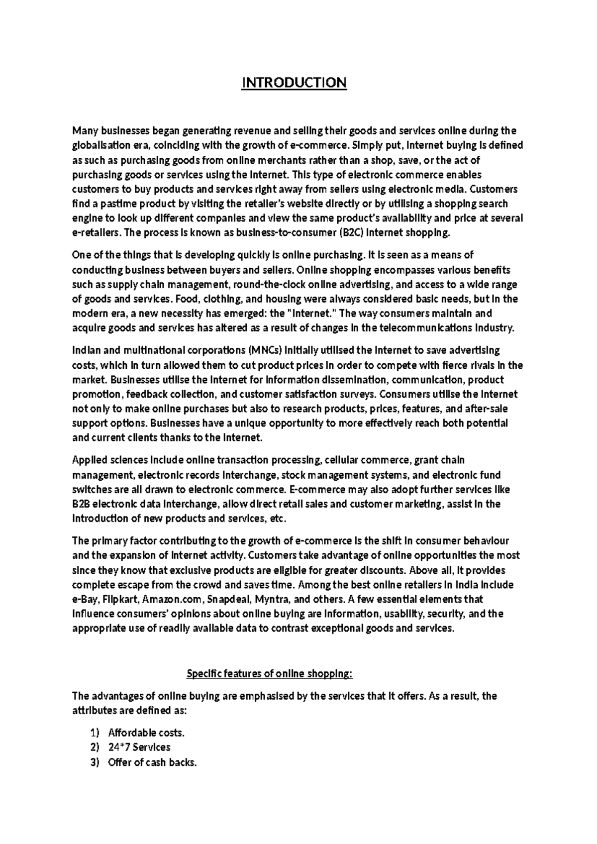 New Microsoft Word Document - INTRODUCTION Many businesses began ...