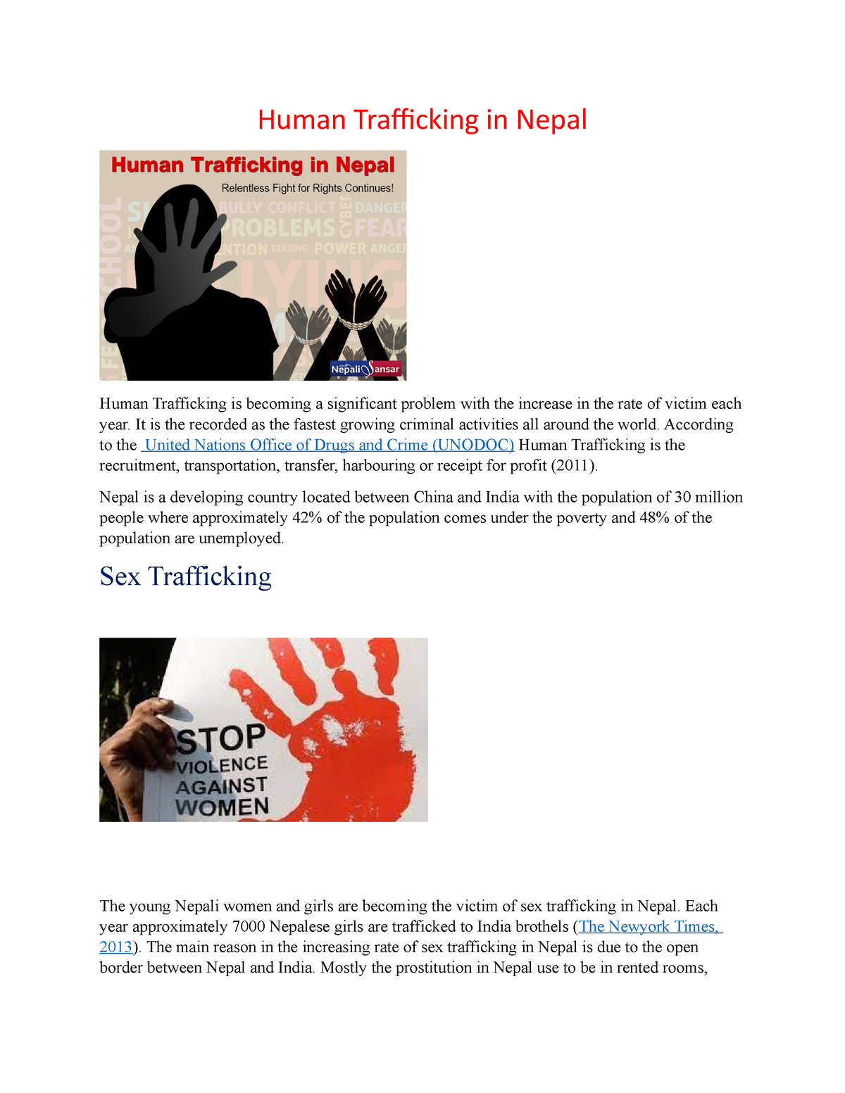 Sex Trafficking In Nepal Human Trafficking In Nepal Human Trafficking