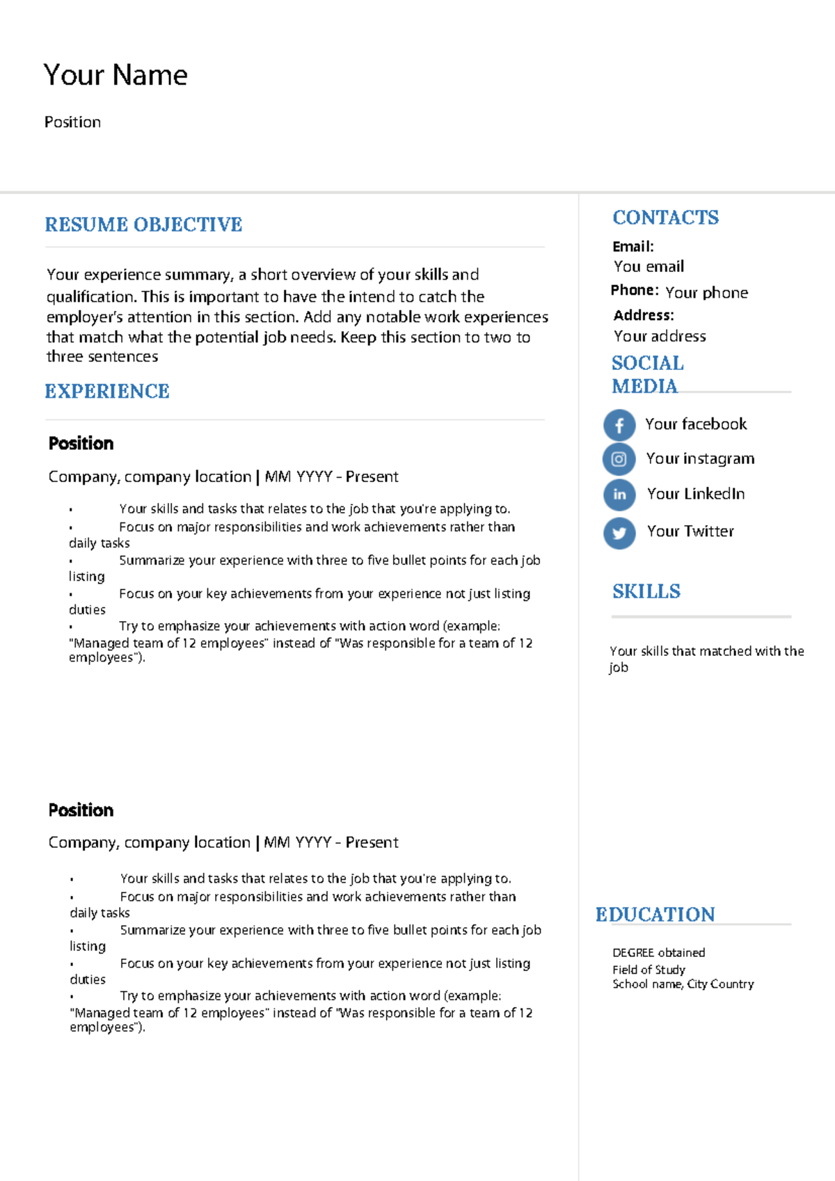 Lab resume - lab and homework help - RESUME OBJECTIVE SKILLS EDUCATION ...