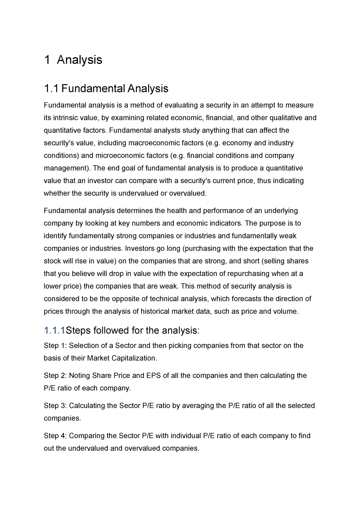 corporate-finance-report-two-1-analysis-1-analysis-fundamental