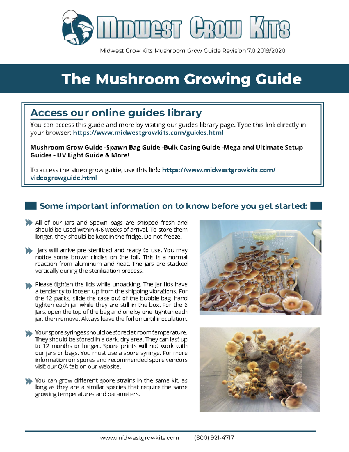 Hygrolid Mushroom Storage System