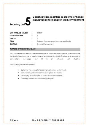 Apply the budget function in a business unit - 1 | P a g e Learning ...