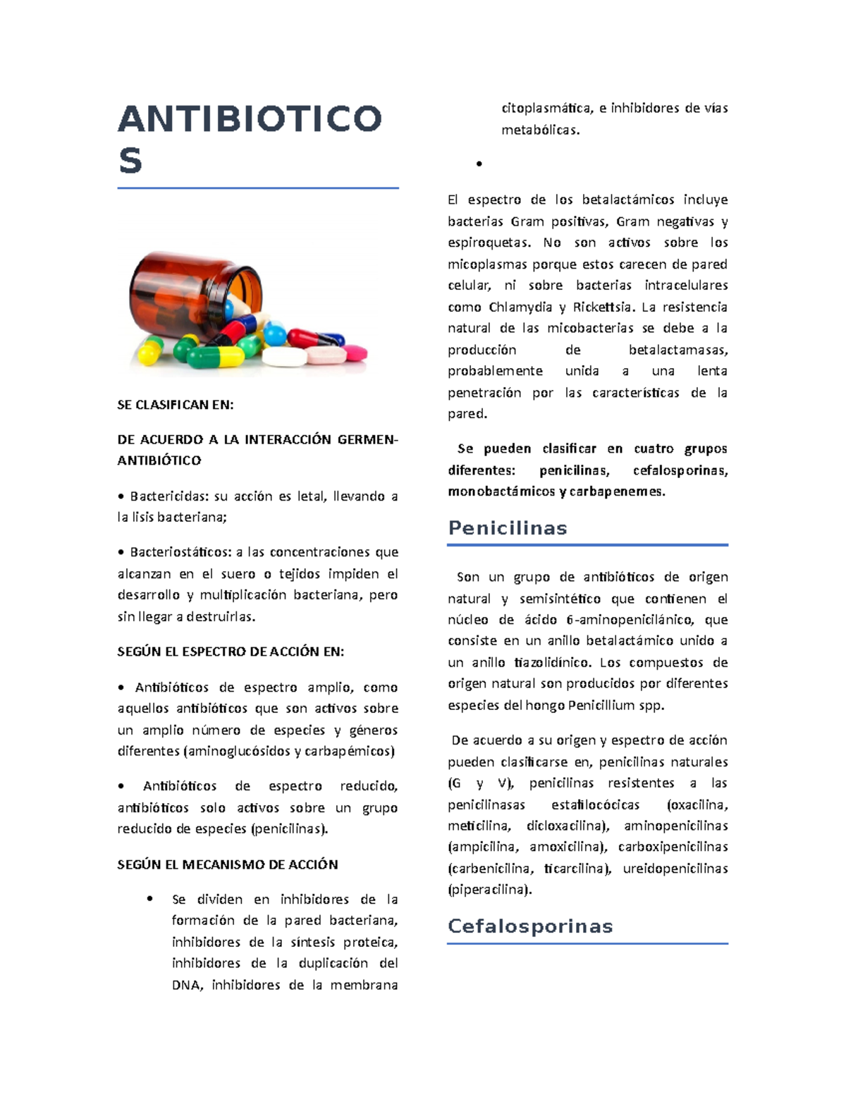 Antibioticos - Farmacología Básica Y Clínica - ANTIBIOTICO S SE ...