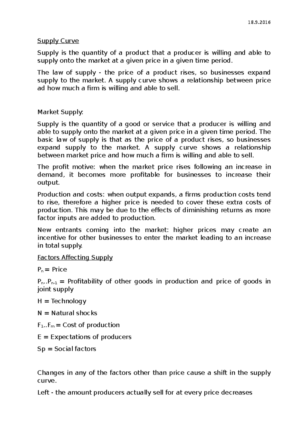 e-18-microeconomics-lesson-work-for-ocr-supply-curve-supply-is-the