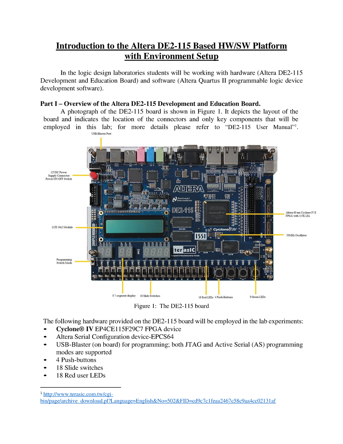 altera de2 pin assignments