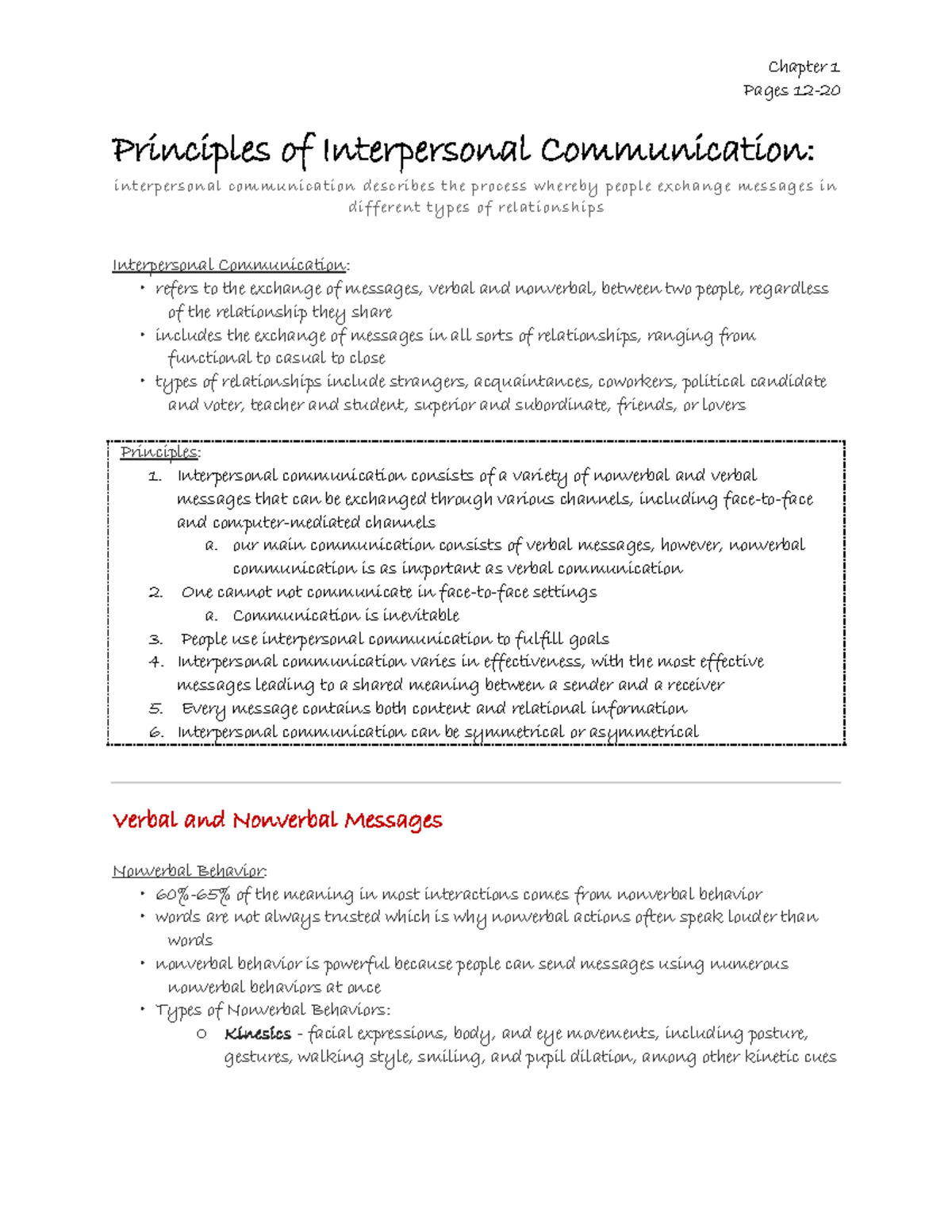 literature review of interpersonal communication