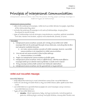 ECON Chapter 15 Notes - Introduction to Microeconomics ECON 101 Prof ...