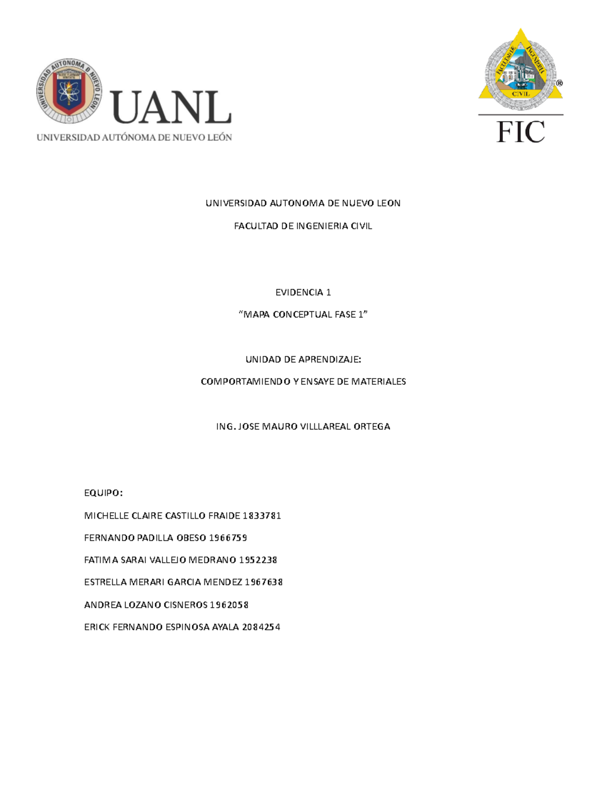 EV1 Compo - EVIDENCIA1 - UNIVERSIDAD AUTONOMA DE NUEVO LEON FACULTAD DE ...