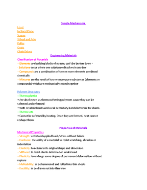 Simplified Engineering Notes