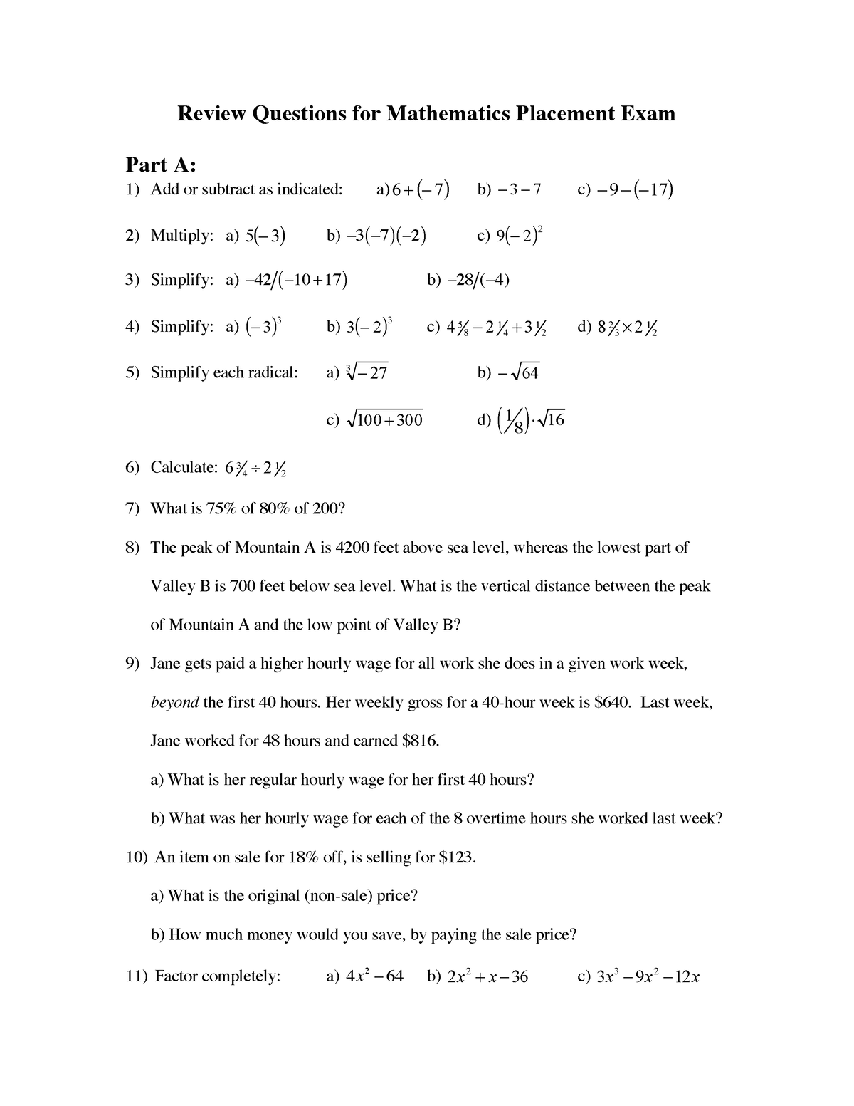 new-student-transitions-math-placement-test-review-questions-review