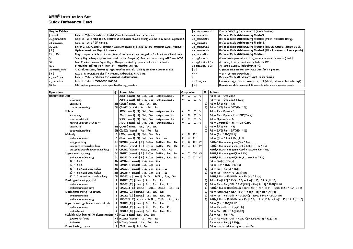 Arm Isa: 命令セットアーキテクチャ 一覧 | The A64 ISA and Compilers – XTGO