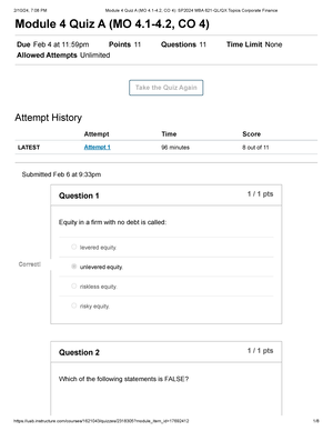 Module 3 Quiz B - Quiz Questions - Module 3 Quiz B (MO 3.2-3, CO 3) Due ...