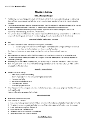 W8 PS2819 B&B- Memory - Lecture Notes 8 - Memory Types Of Memory Memory ...