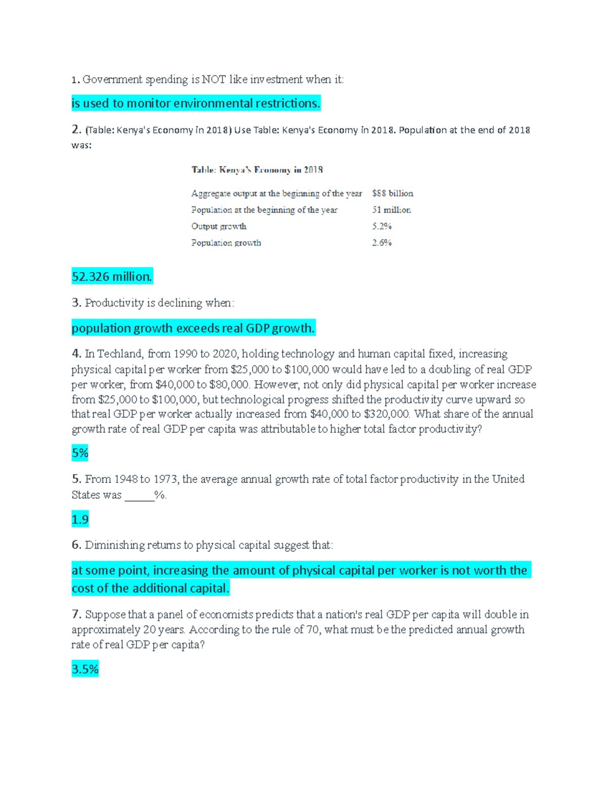 Econ202 Chapter 24 - Exam Prep - 1. Government Spending Is NOT Like ...