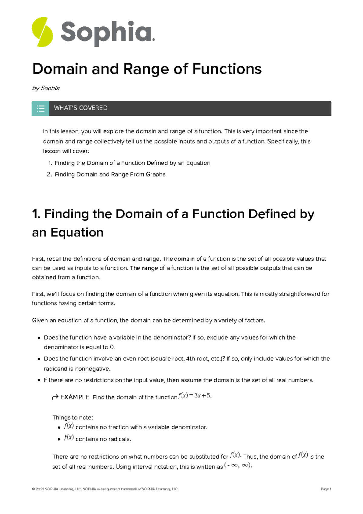 domain-and-range-of-functions-domain-and-range-of-functions-by-sophia