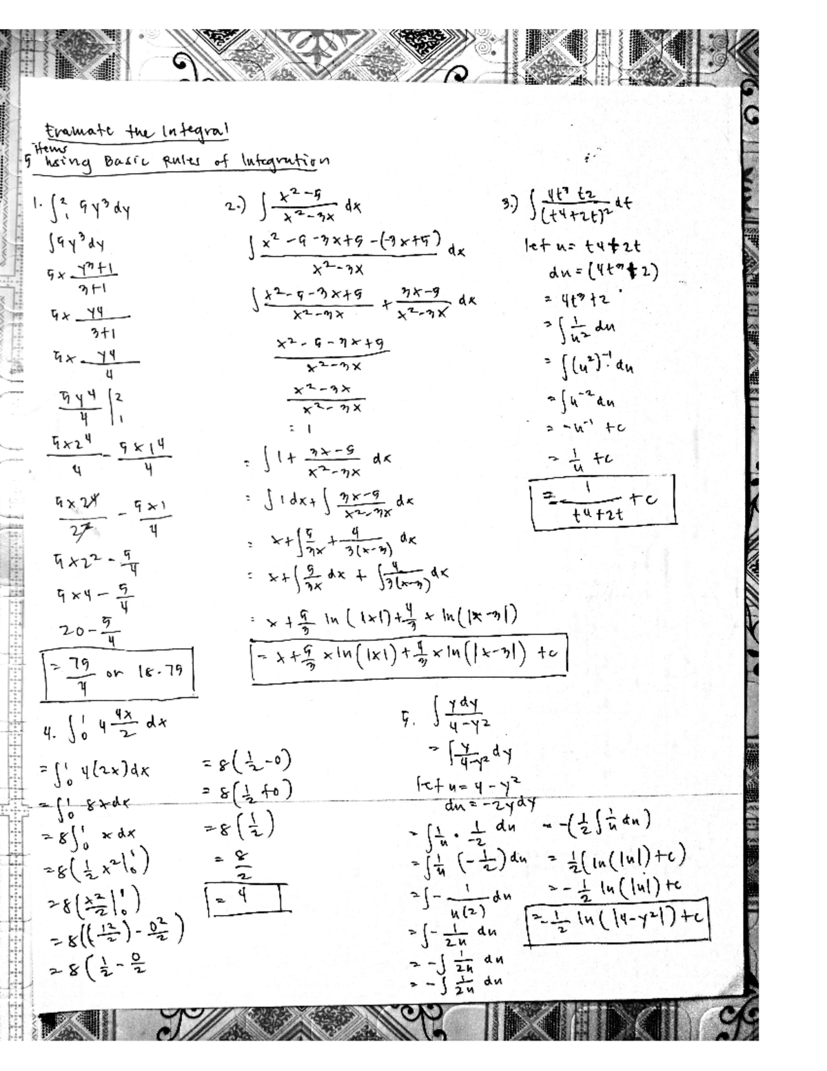 Calc activity it has answers already and also some notes Civil
