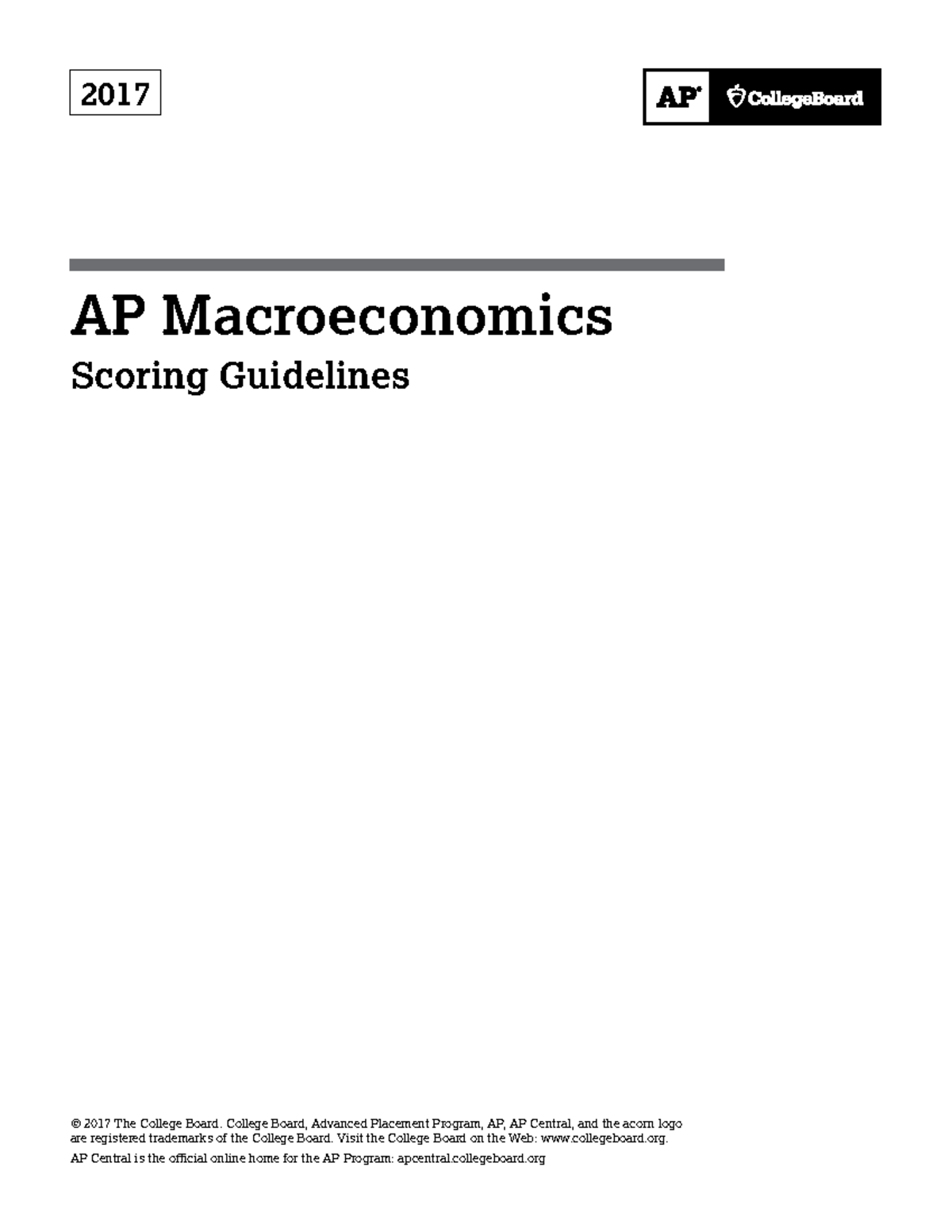 Ap17-sg-macroeconomics - AP Macroeconomics Scoring Guidelines © 2017 ...