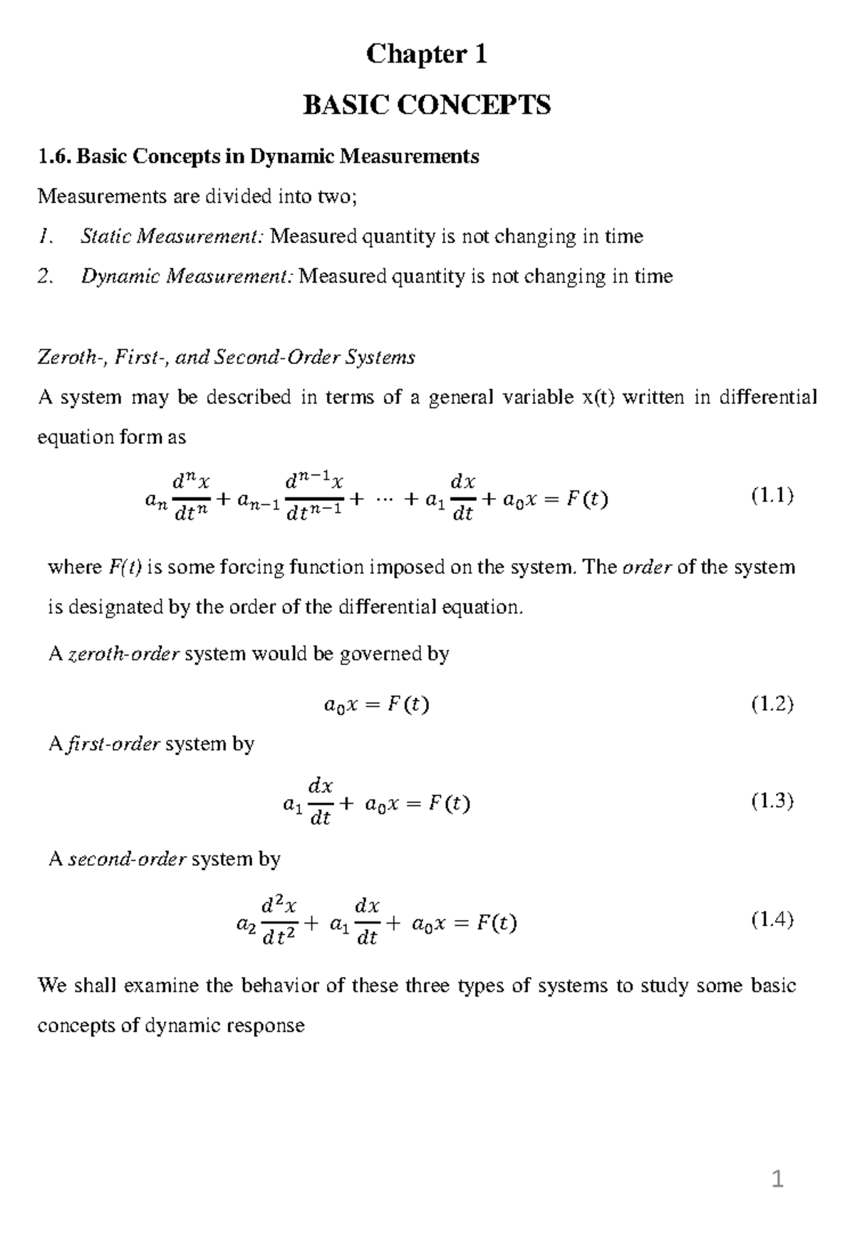 Basic Concepts - II LN (Week 2) - Chapter 1 BASIC CONCEPTS Basic ...