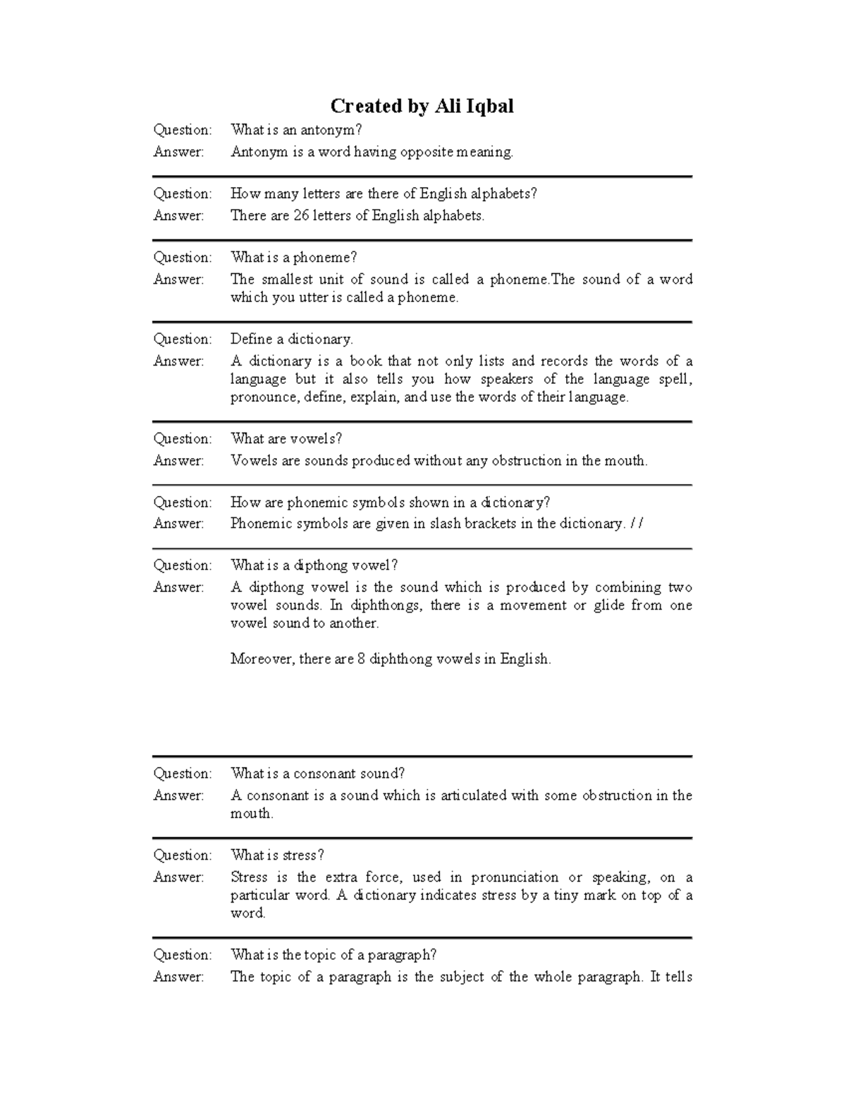 ENG101 Final Solved Subjective - Created By Ali Iqbal Question: What Is ...