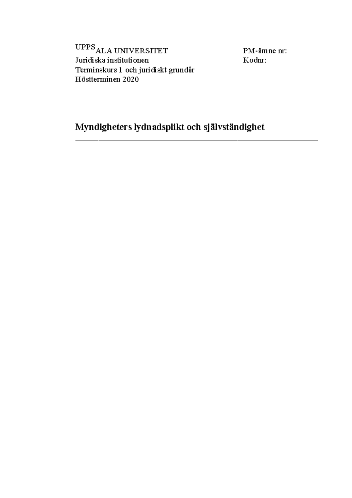 PM3 T1 - Bra exempel på hur man inte ska slänga med att något strider ...