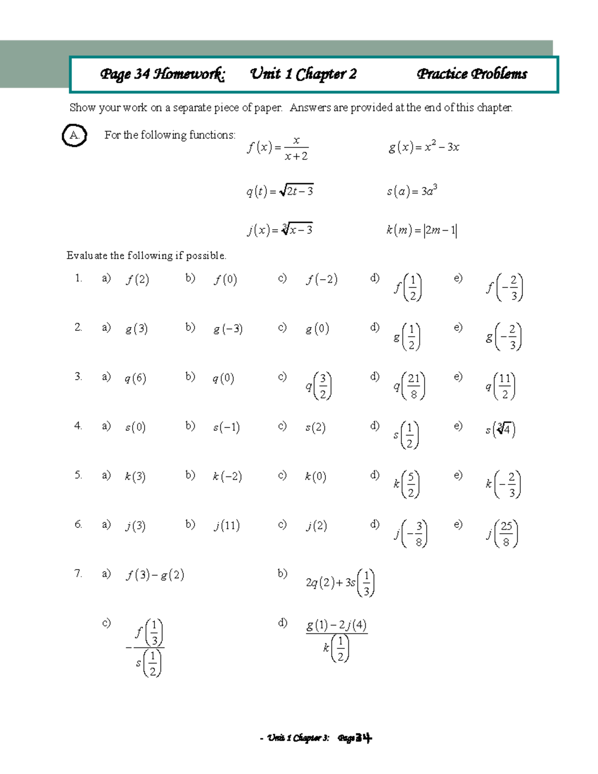 textbook homework answers